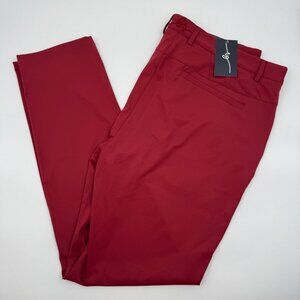 Boston Scott Golf Men’s 40x32 Merlot Tech Pant Performance Stretch Wicking